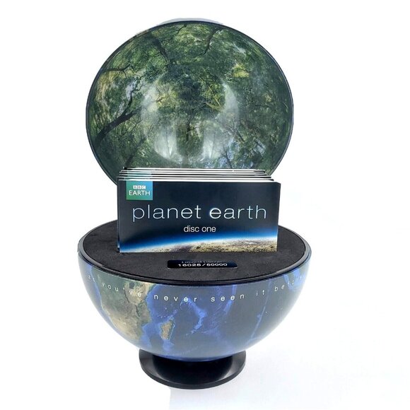 BBC Planet Earth 6 DVD Set 8 inch Storage Globe Limited Edition 16025 of 50000 - Picture 2 of 8